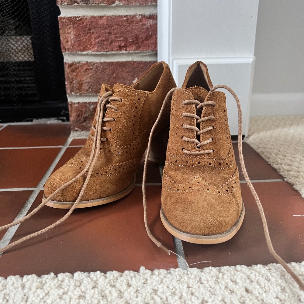 Lace up ankle booties